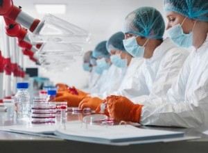 Scientists working in lab